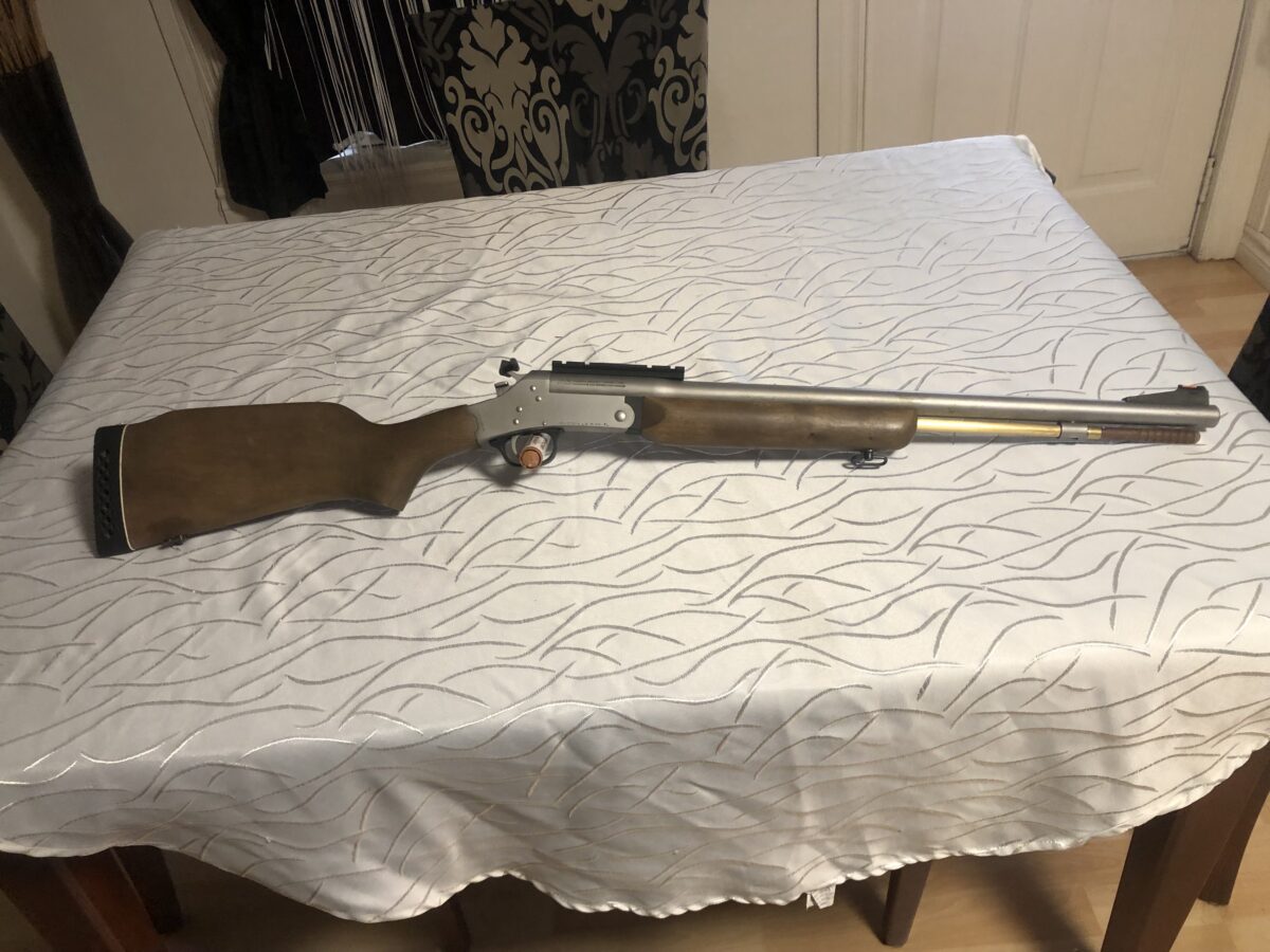 fusil .12 et poudre noir .50
