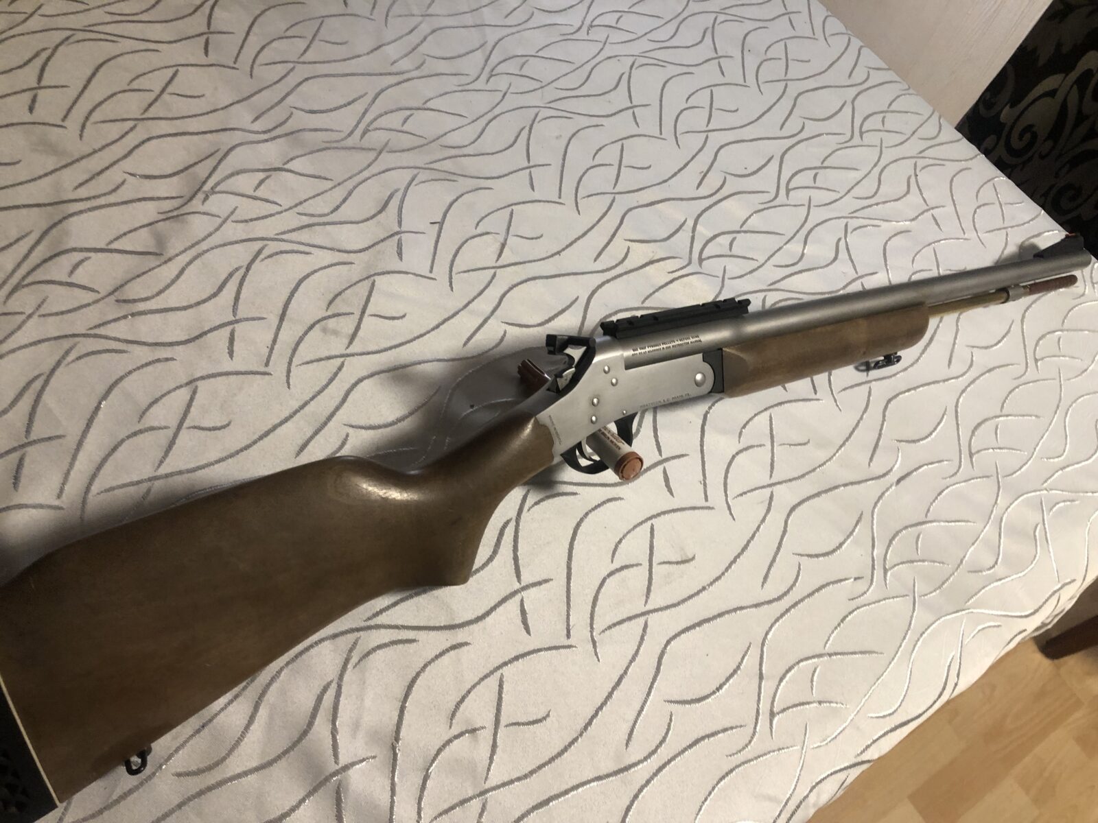 fusil .12 et poudre noir .50