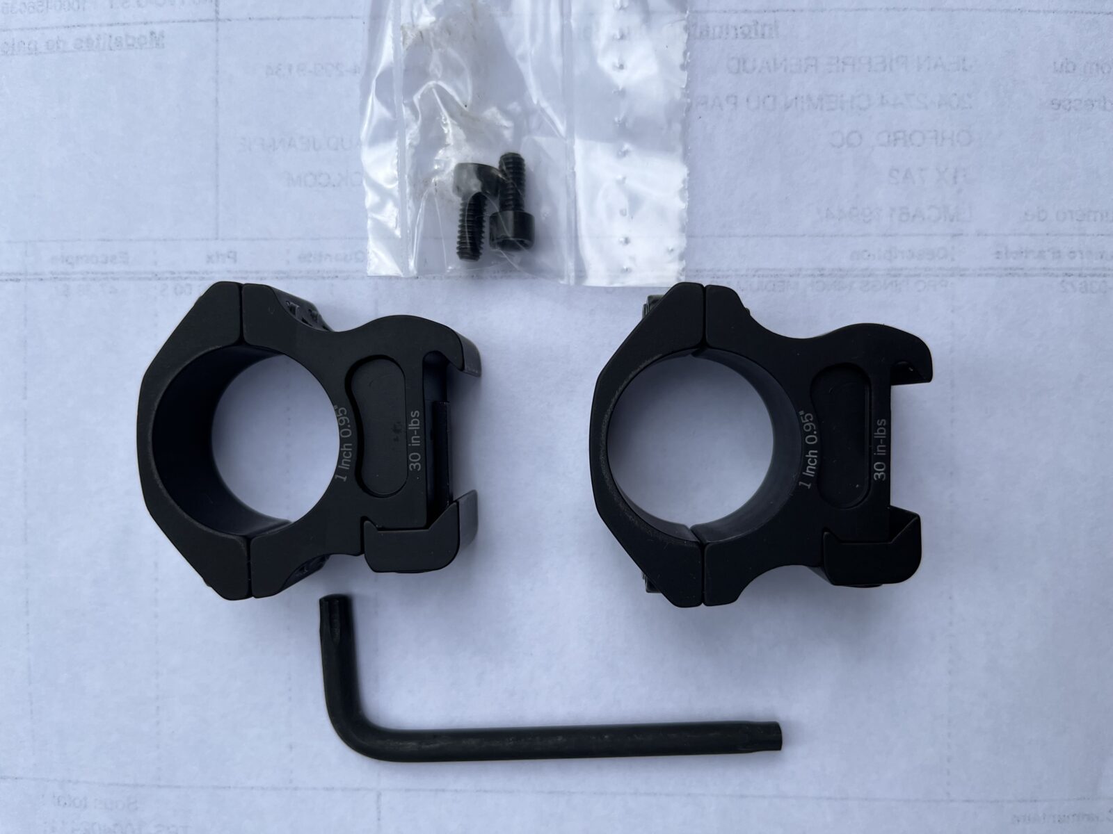 Montures Vortex Pro hauteur médium pour tube 1 pouce