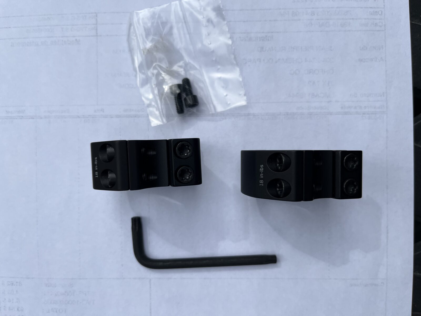 Montures Vortex Pro hauteur médium pour tube 1 pouce