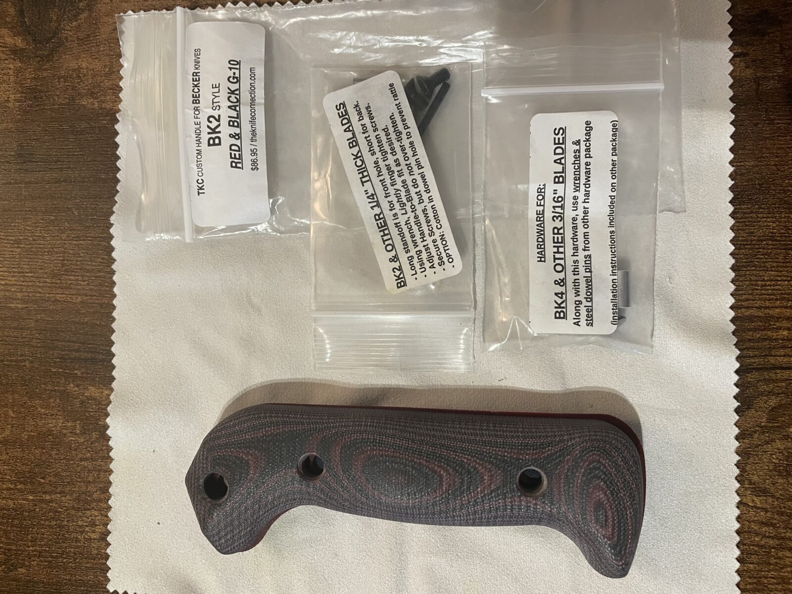 Kabar Becker G10 scales, poignées, BK 2, 7, 9, 10, Neuves!