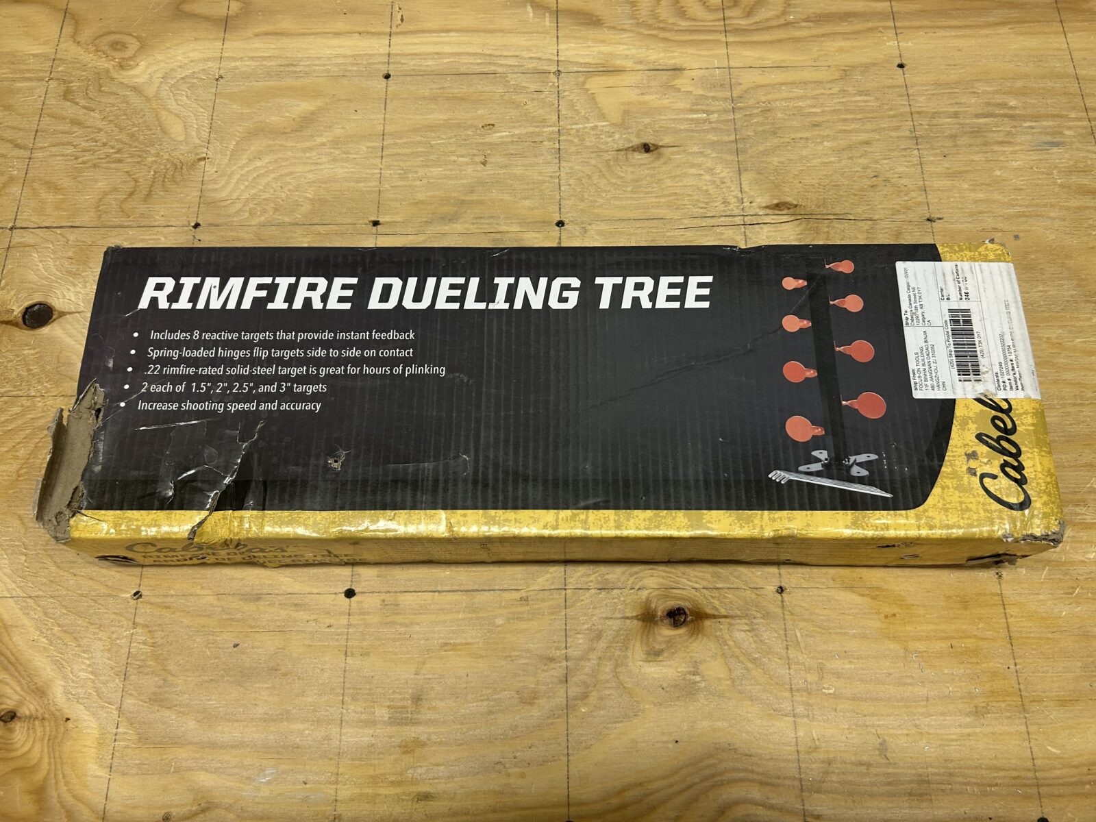 Arbre cible pour 22lr rimfire