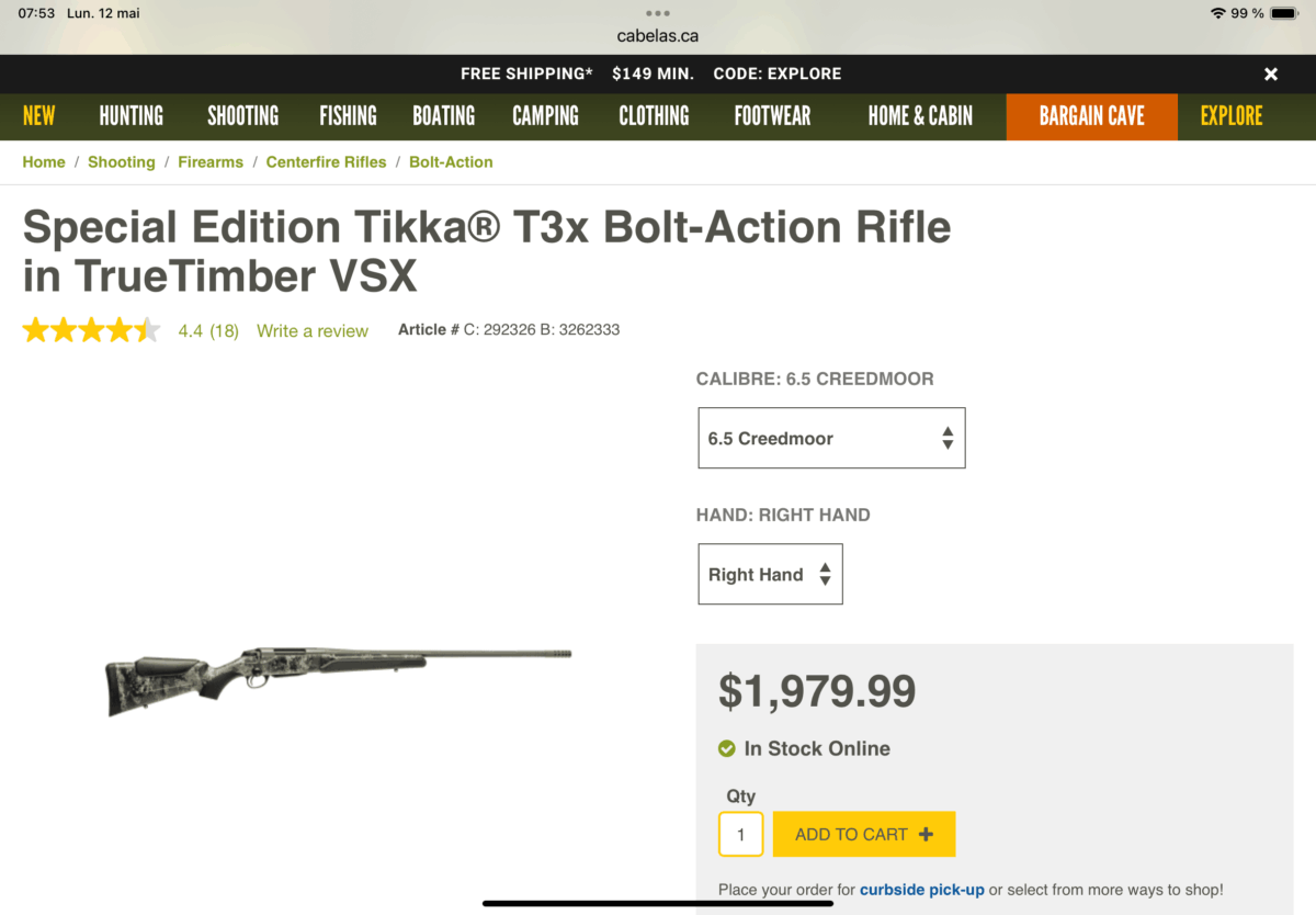 tikka 308 spécial édition