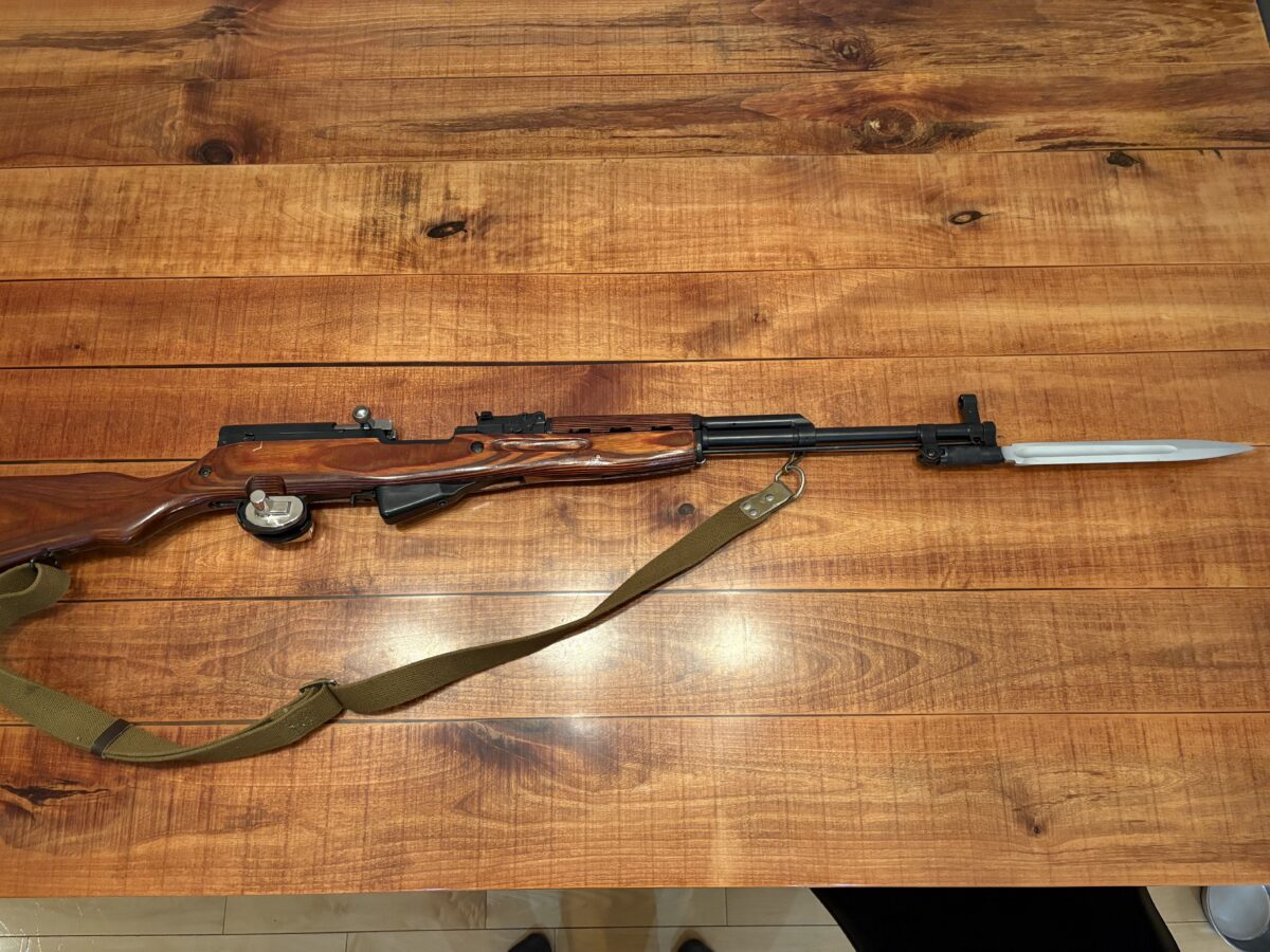 Simonov SKS russe match Numbers 7.62×39
