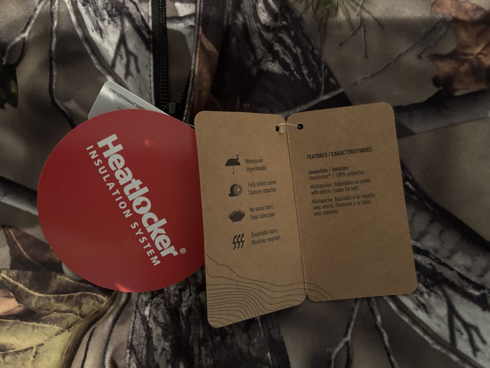 Pantalon camo imperméable Large neuf