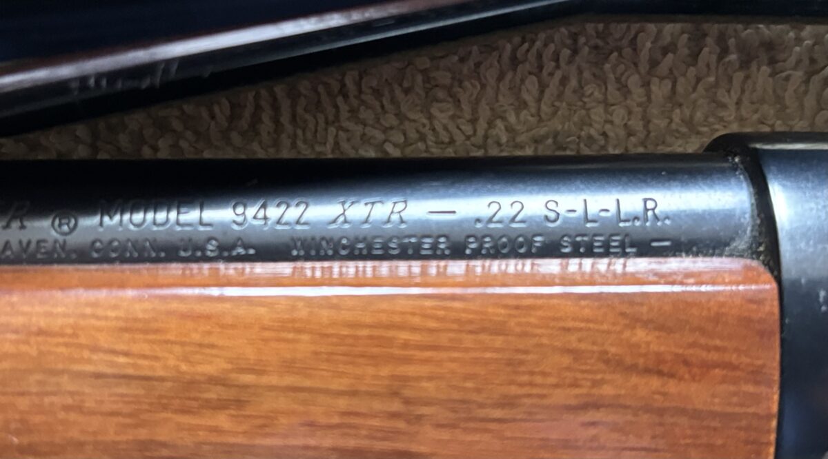Winchester 22 LR model 9422 XTR scoop
