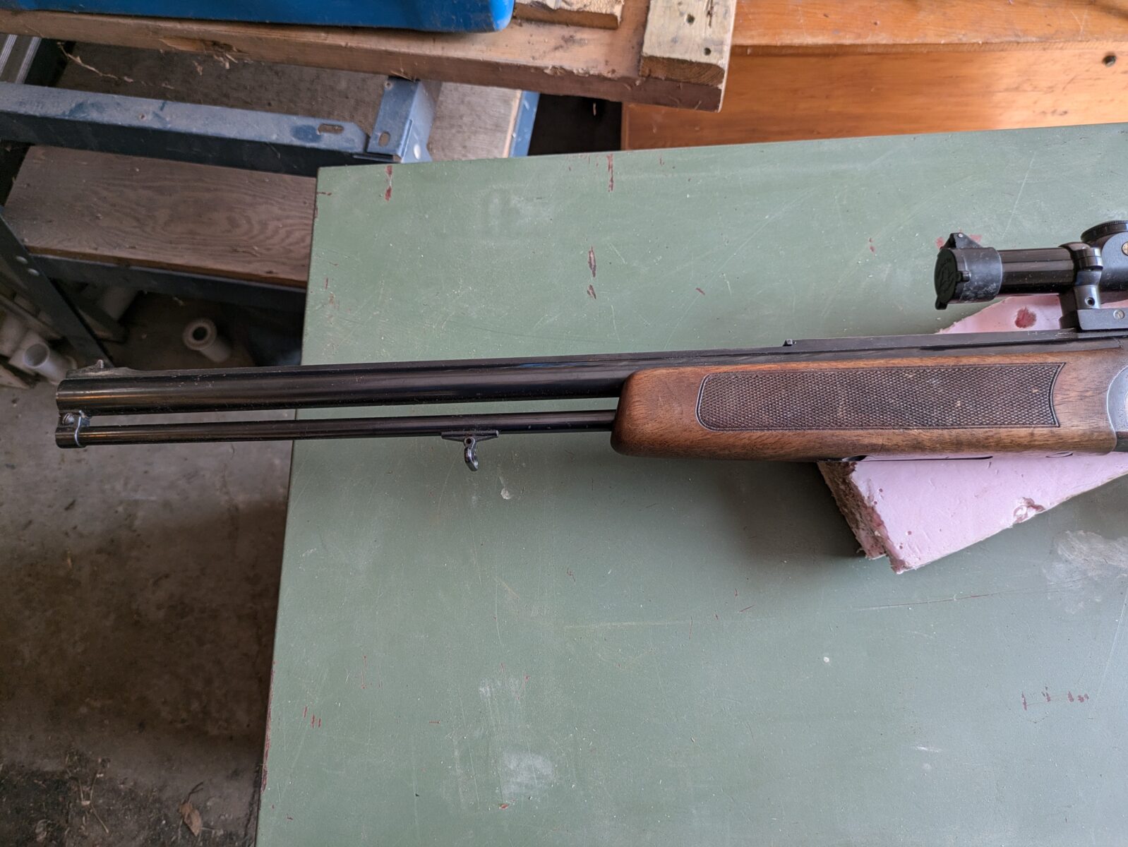 Carabine 30-06 couplé d’un fusil de calibre 12