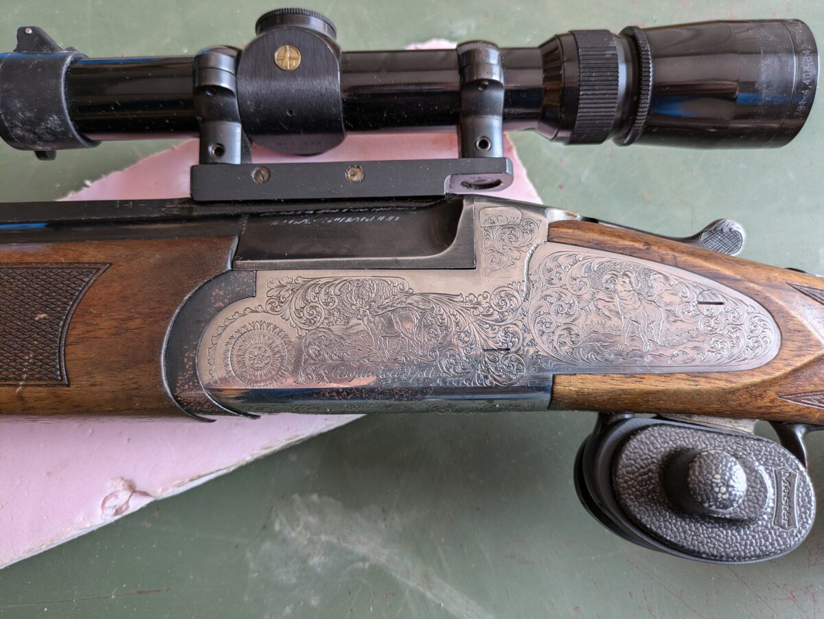 Carabine 30-06 couplé d’un fusil de calibre 12