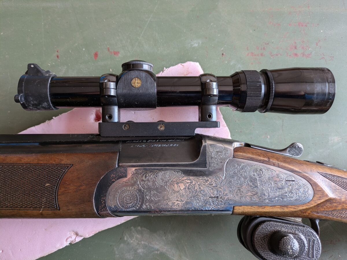 Carabine 30-06 couplé d’un fusil de calibre 12