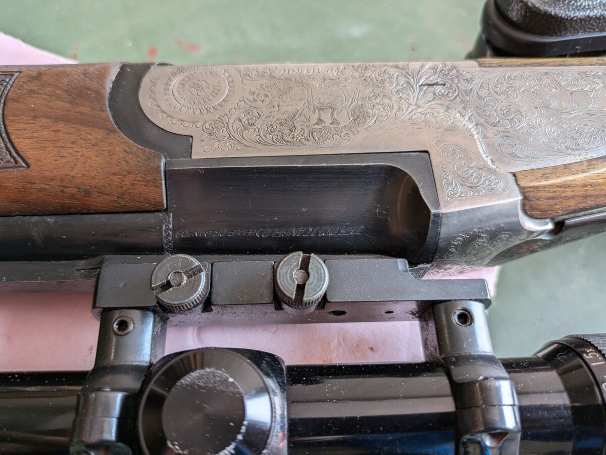 Carabine 30-06 couplé d’un fusil de calibre 12