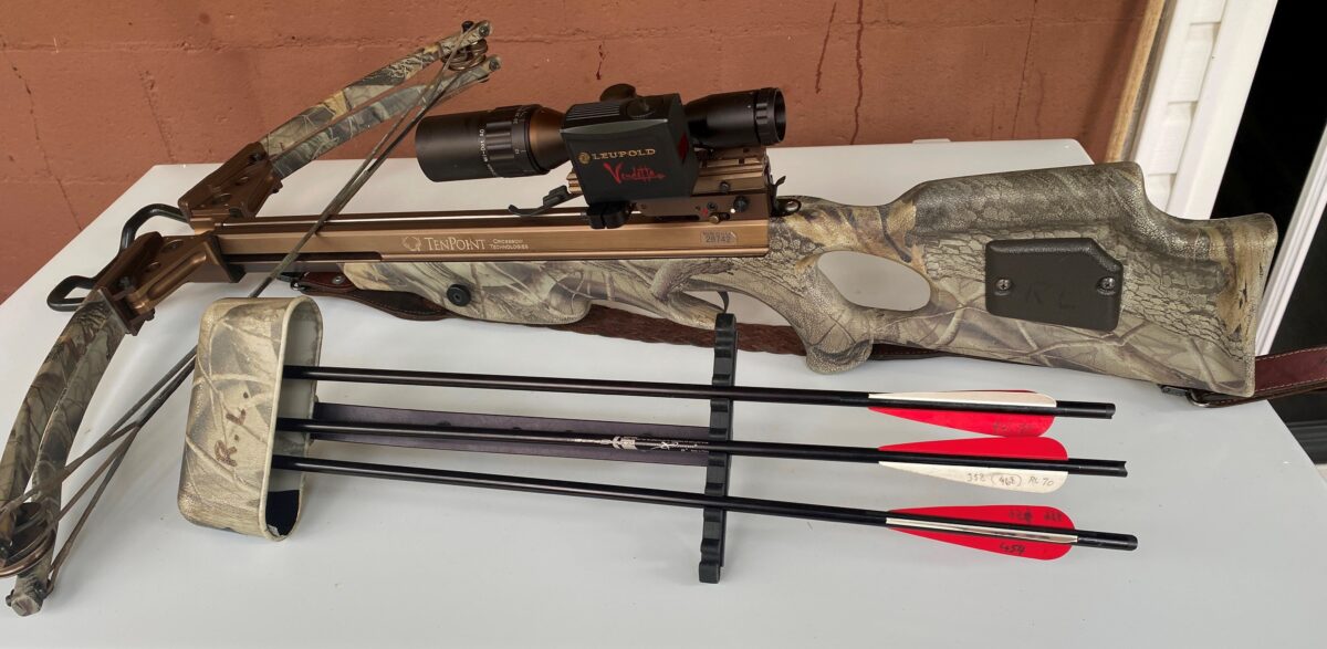 Arbalète TenPoint Stealth X-2 équipée de télescope et télémètre