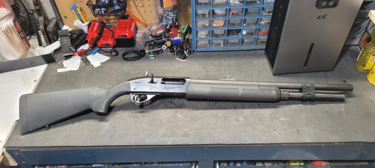 remington 1100 tactique avec choke