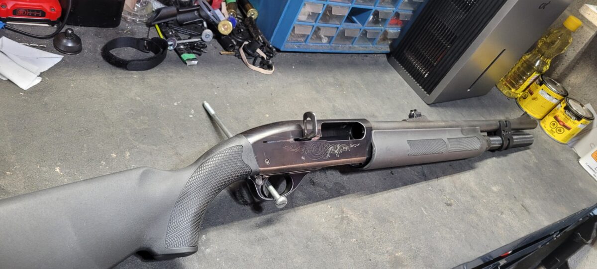 remington 1100 tactique avec choke