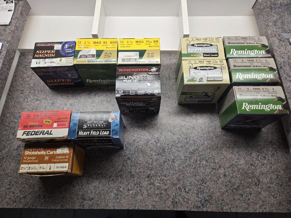 Munitions calibre 12