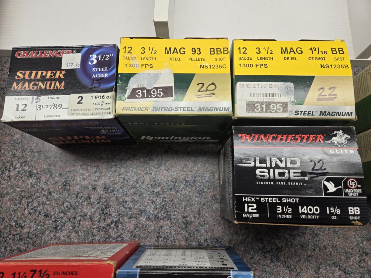Munitions calibre 12