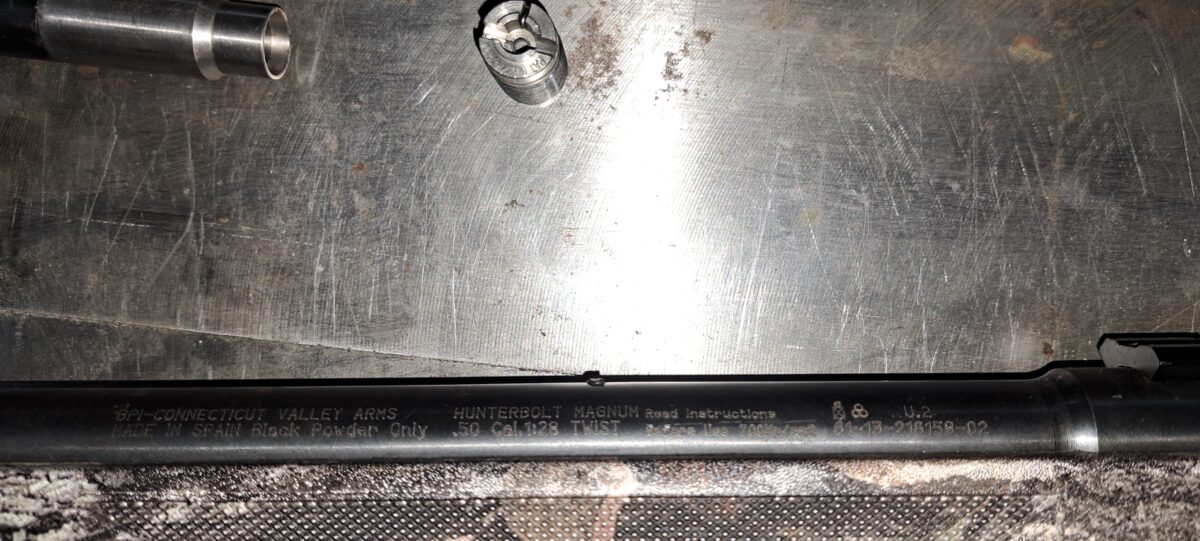 Fusil a poudre noir cva calibre .50