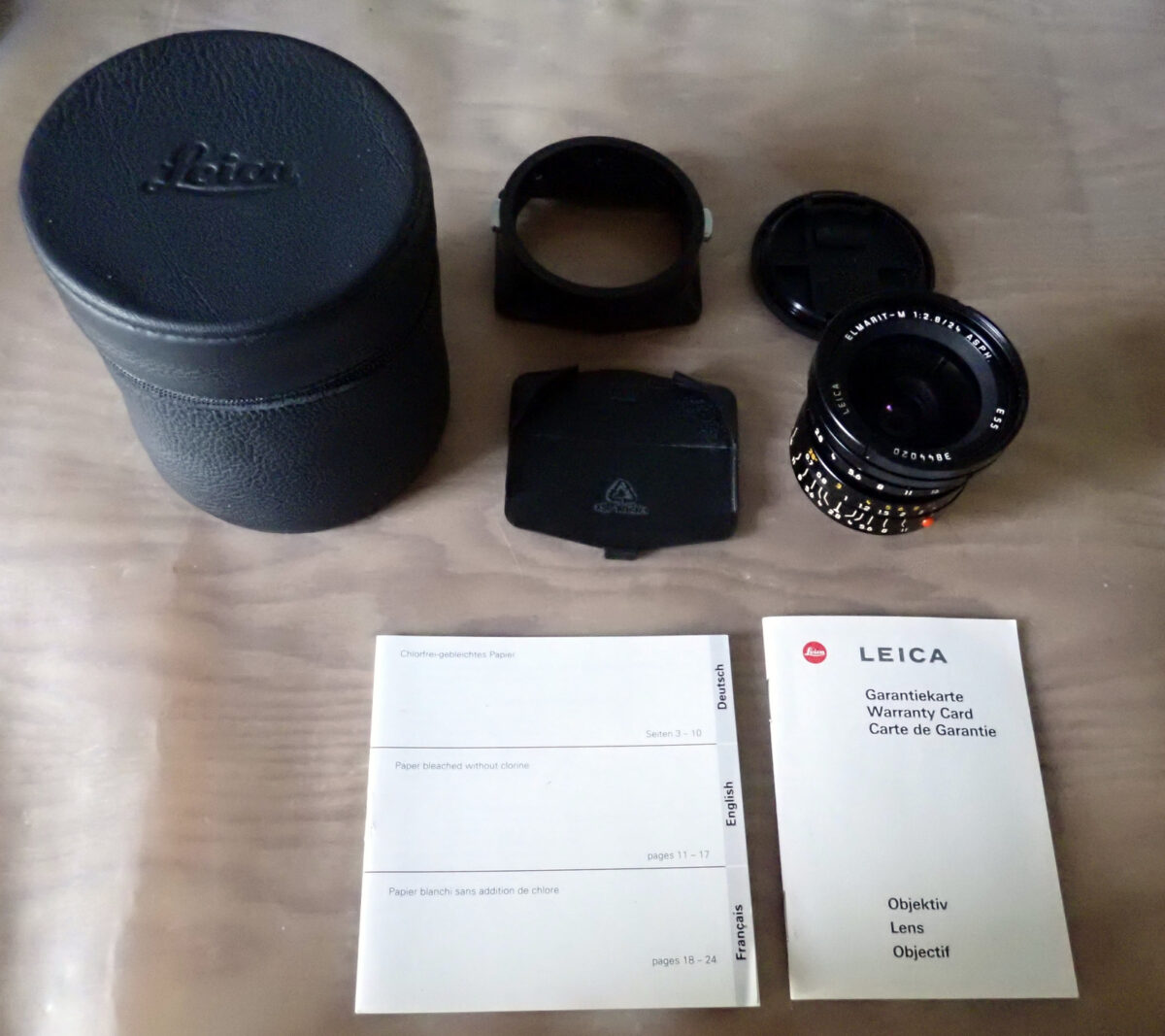 LENTILLE LEICA ELMARIT-M 1:2.8 24mm ASPH