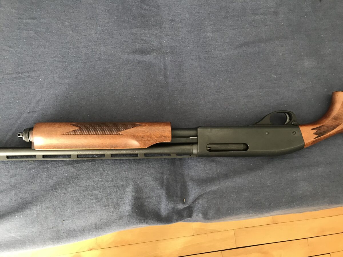 Fusil 410 pompe 870 remington express, 3 pouces, comme neuf.