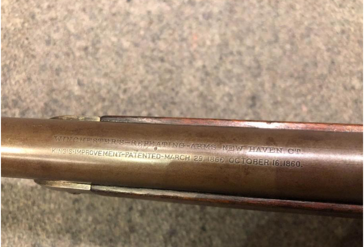 Winchester 1873 rifle en calibre 32-20 fabriqué en 1890.