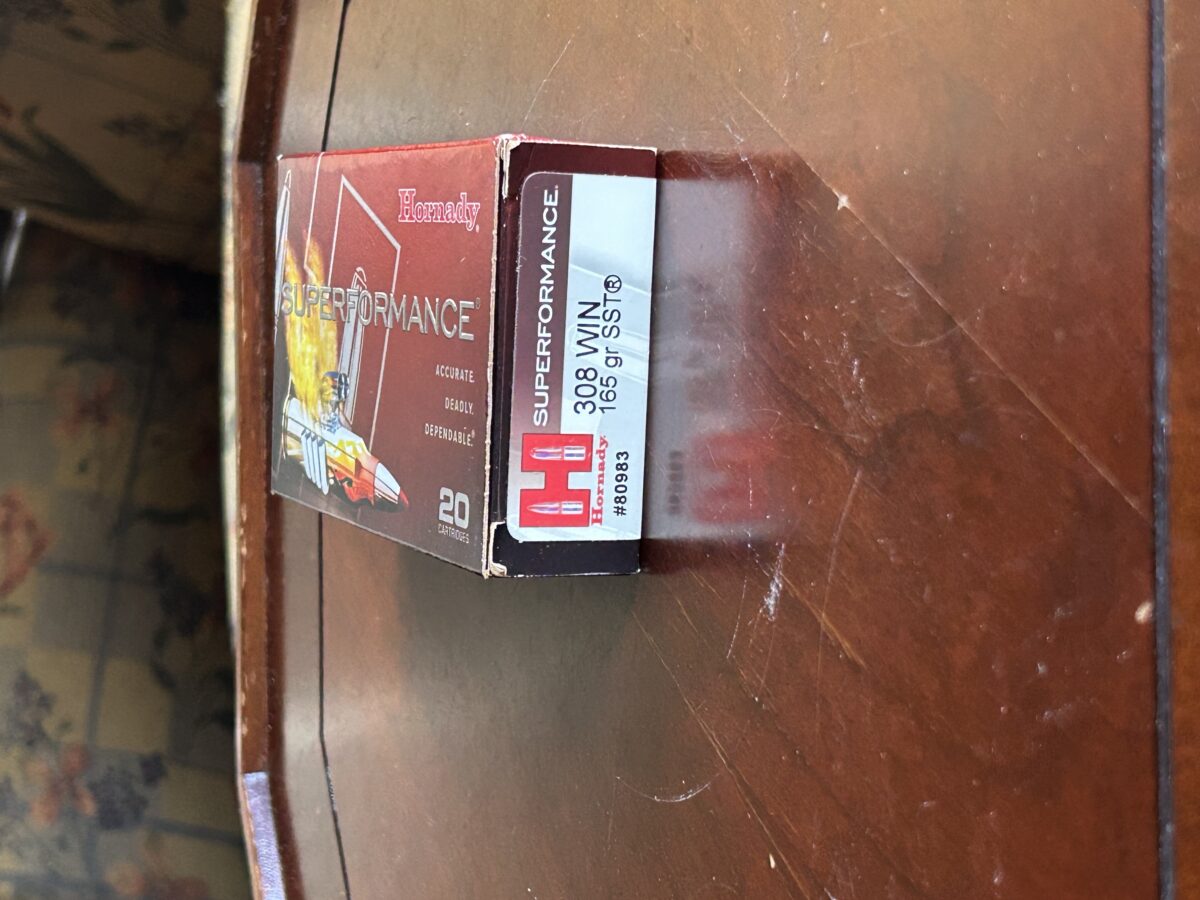 Hornady Superformance 165 gr SST. Cal 308 WIN