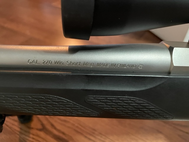 Tikka t3 lite stainless en 270 WSM avec scope Nikon 3-9×40