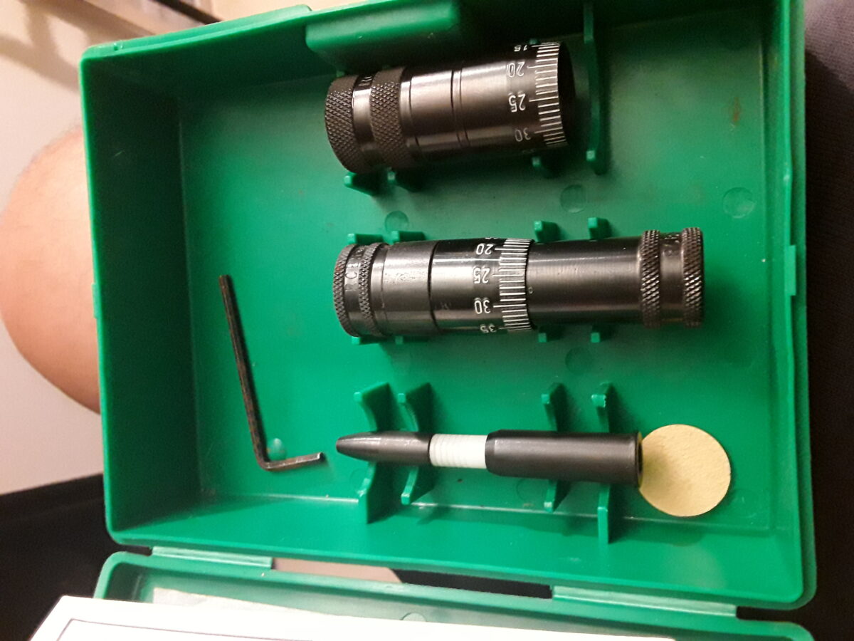 Rechargement / reload, Micromètre de precision 30/06