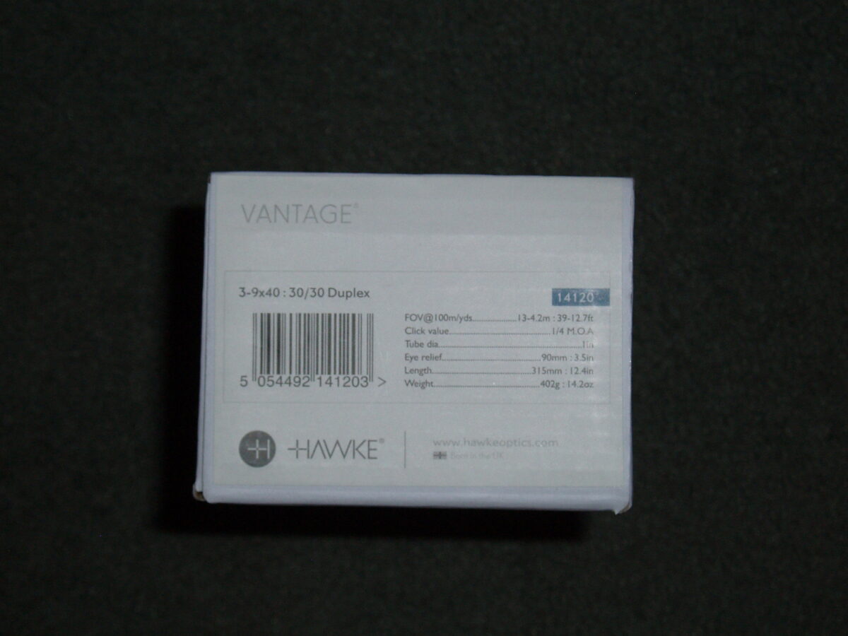LUNETTE HAWKE VANTAGE 3x9x40 DUPLEX