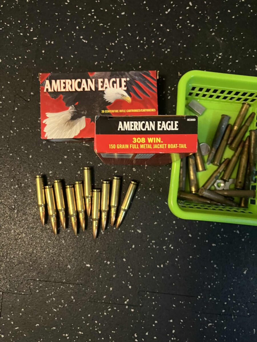 2 boîtes plus 10 de balles de .308