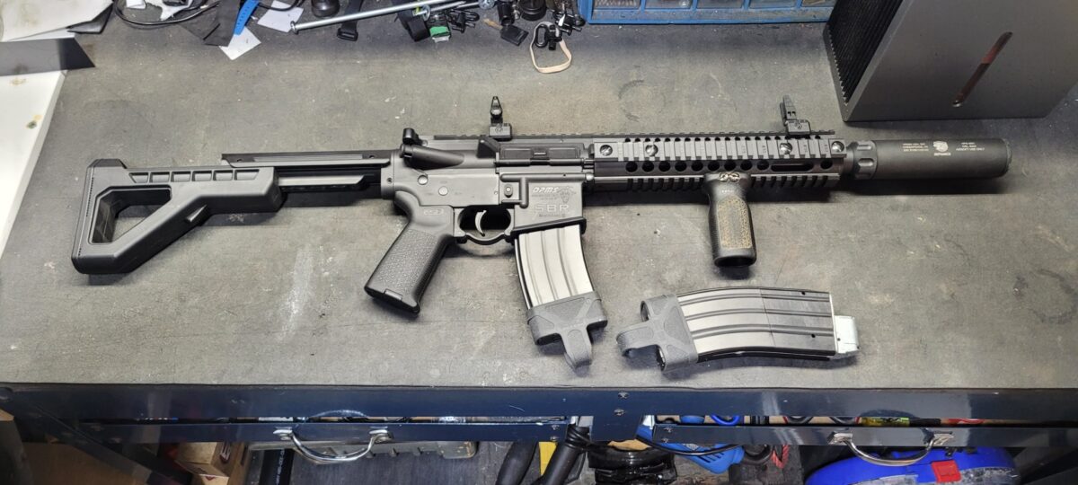 DPMS SBR Full-Auto CO2 Powered Air Rifle – CO2, BB