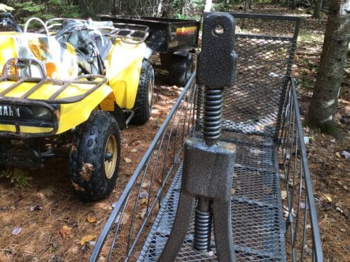 Remorque de motoneige en acier peinture électrique sous forme de traîneau à chien très robuste