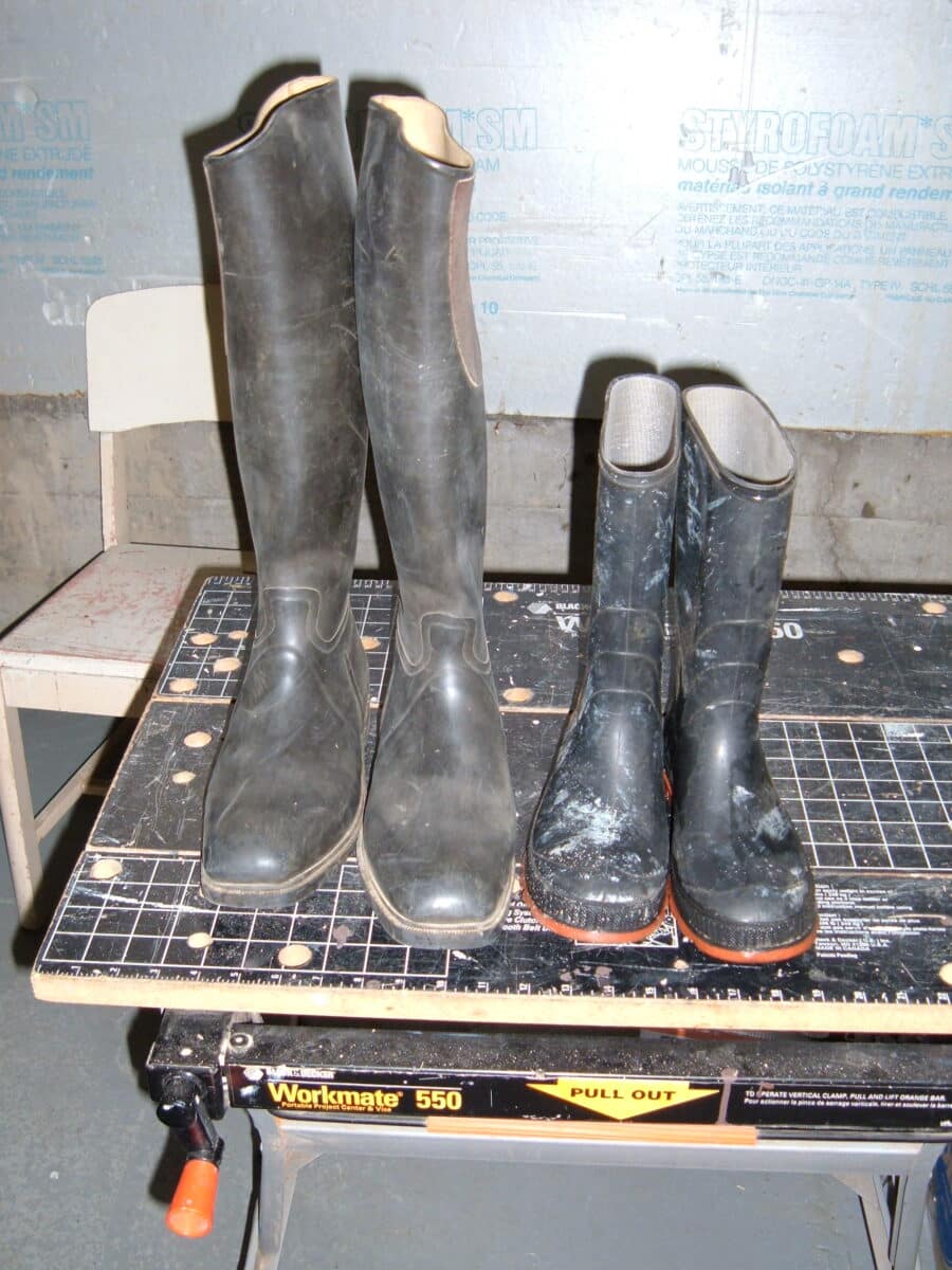 2 paires de Bottes de pluie